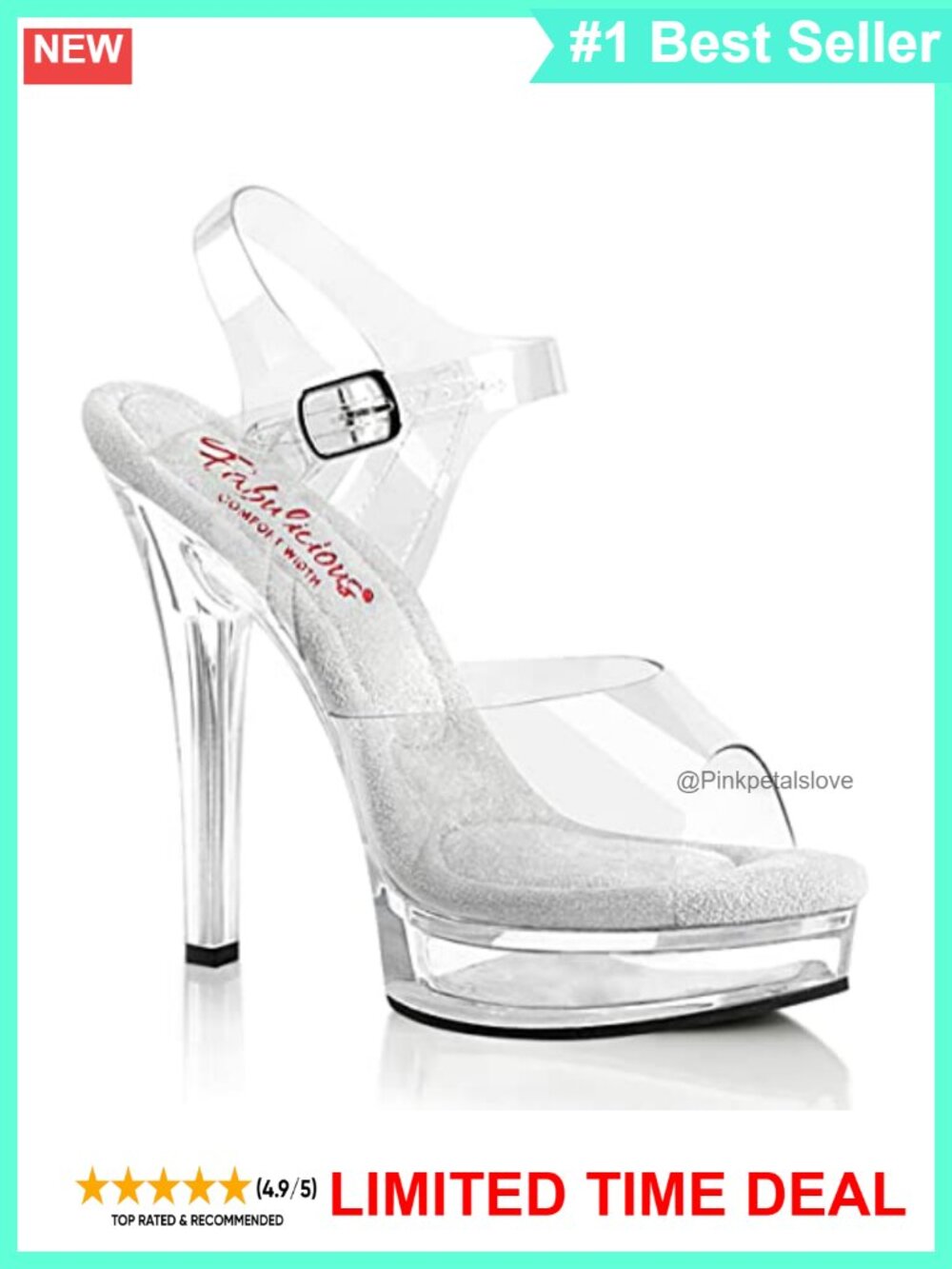 Platform Sandals Rubber Sole Stylish Party Evening Shoes